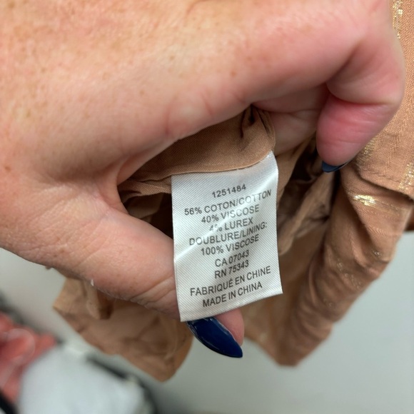 House of Harlow 1960 Corinne Tan Smocked Mini Dress - Picture 10 of 13